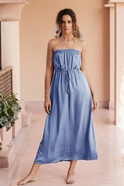 Outlet 💯 Cupshe Avalynn Drawstring Waist Halter Maxi 👗 Dress 🤩 -Cupshe Online Shop CSN0163LR 3
