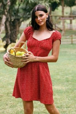 Top 10 🎉 Cupshe Alessandra Ditsy Frill Short 👗 Dress 🔥