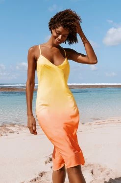 Cheapest 👏 Cupshe Heather Ombre Print Adjustable Straps A-Shape 👗 Dress 🤩 -Cupshe Online Shop CSN0175EY 1