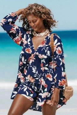 Cheapest 🎉 Cupshe Laisha Floral Plunge Neck 👗 Dress 🤩
