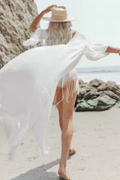 Promo 😀 Cupshe White Open Back Self-Tie Cover Up 😍 -Cupshe Online Shop FC50137W. jpg