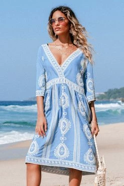 Promo 🎁 Cupshe Shannon Crochet V-Neck Cover Up 🎉