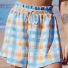 Best Sale ❤️ Cupshe Janae Plaid Elastic Waist Shorts ✔️