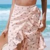 New 🔔 Cupshe Annette Polka Dot Ruffle Tie Side Beach Skirt 🎁