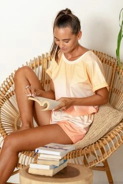 Cheapest ✔️ Cupshe Citrus Groove Ombre Print Sweatshirt ⭐