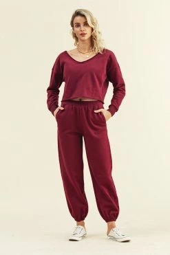 Best deal 👏 Cupshe Love Potion Off-shoulder Crop Long Sleeve Sweatshirt 🎉 -Cupshe Online Shop JSN0042RW 3