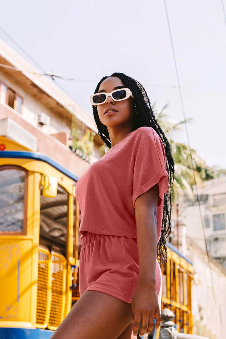 Flash Sale 👍 Cupshe Weekender Solid Top And Shorts Set ❤️ 1 Flash Sale 👍 Cupshe Weekender Solid Top And Shorts Set ❤️