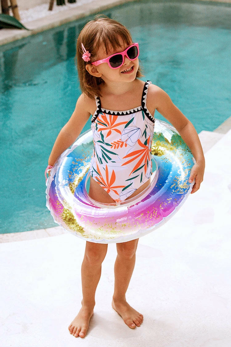 New π₯ Cupshe Rainbow Sherbet Kids Inflatable Swimming Ring π₯ 1 New π₯ Cupshe Rainbow Sherbet Kids Inflatable Swimming Ring π₯