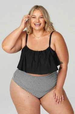 Cheap ✔️ Cupshe Ruffle Plus Size 👙 Bikini With High Waisted Bottom 😍 -Cupshe Online Shop PC00018 1