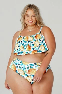 New ⌛ Cupshe Leaf And Lemon Printed Plus Size 👙 Bikini 🤩 -Cupshe Online Shop PC00019 1
