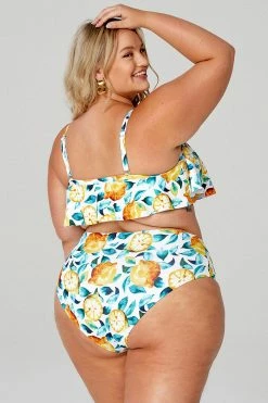 New ⌛ Cupshe Leaf And Lemon Printed Plus Size 👙 Bikini 🤩 -Cupshe Online Shop PC00019 2