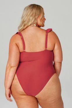 Hot Sale 🎁 Cupshe Ruffle and Ruched Cutout Plus Size One Piece 🩱 Swimsuit 😍 -Cupshe Online Shop PC40020C 2