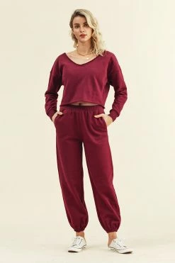 Coupon 🔔 Cupshe Love Potion Elastic Waist Carrot Sweatpants ⭐ 9 Coupon 🔔 Cupshe Love Potion Elastic Waist Carrot Sweatpants ⭐ -Cupshe Online Shop RSN0016RW 3