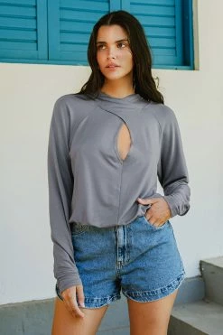 Deals 💯 Cupshe Fantasy Cut-out Front Hoodie 😀 -Cupshe Online Shop WSN0012BG 1