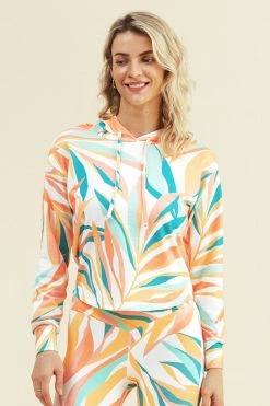 Promo ❤️ Cupshe Mindy Leafy Backless Hoodie ✔️