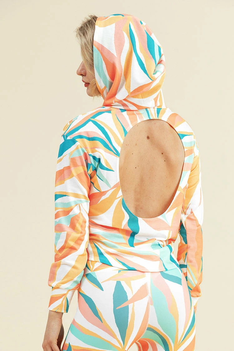 Promo ❤️ Cupshe Mindy Leafy Backless Hoodie ✔️ 3 Promo ❤️ Cupshe Mindy Leafy Backless Hoodie ✔️ - Image 3