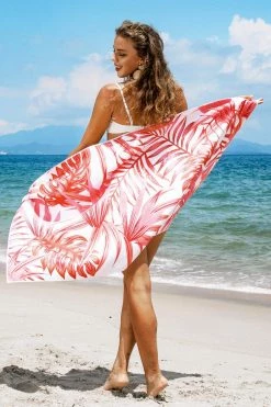 Wholesale 😍 Cupshe Sandbar Plam Leaf Beach Blanket 😀